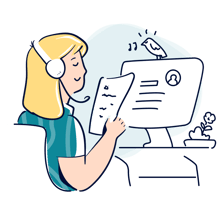support _ customer service service customer headphone monitor computer